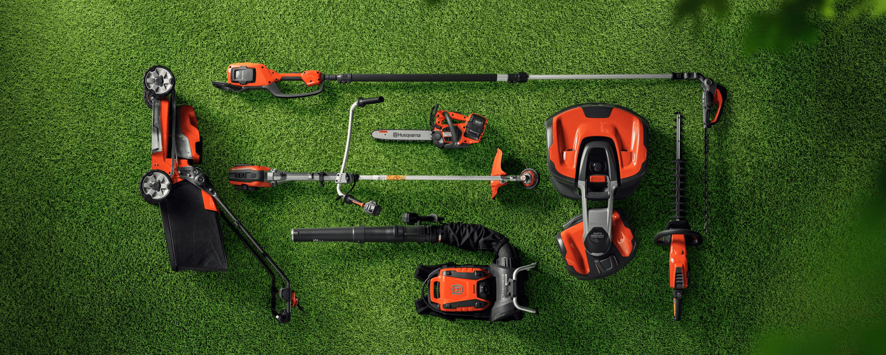 husqvarna professional battery mower tools